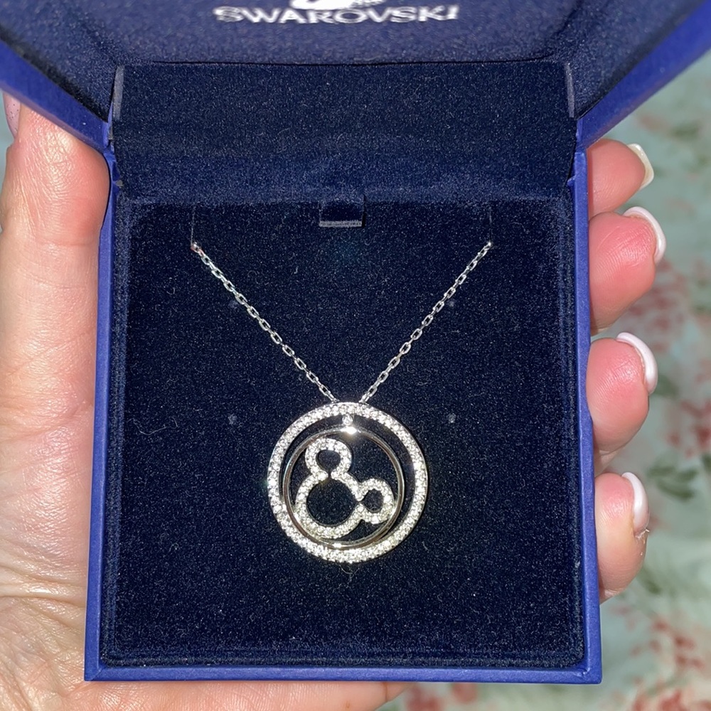 SWAROVSKI Mickey Ears Logo Necklace ©DISNEY